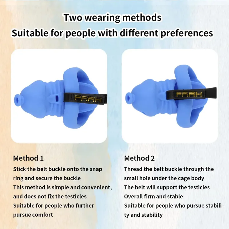 Jaula de silicona para pene masculino, cinturón de castidad, consolador con bloqueo para pene, Juguetes sexuales antiescape para hombres, accesorios eróticos — image 6