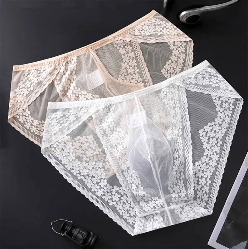 Lace men's underwear ice silk calzoncillos hombre 3D convex bag adults 18 plus size sexy lingeries for man tangas japonesa new — image 12