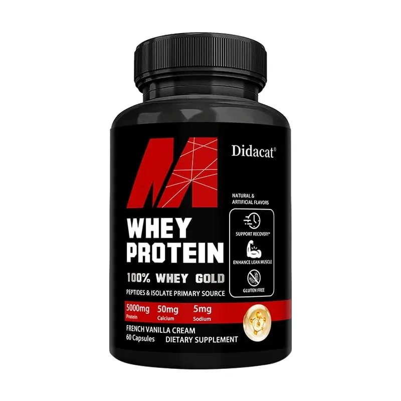 Whey Protein Capsules - Contains 5000mg of Protein - Supports Recovery Balanced Muscle Health Gluten Free NON-GMO — image 8