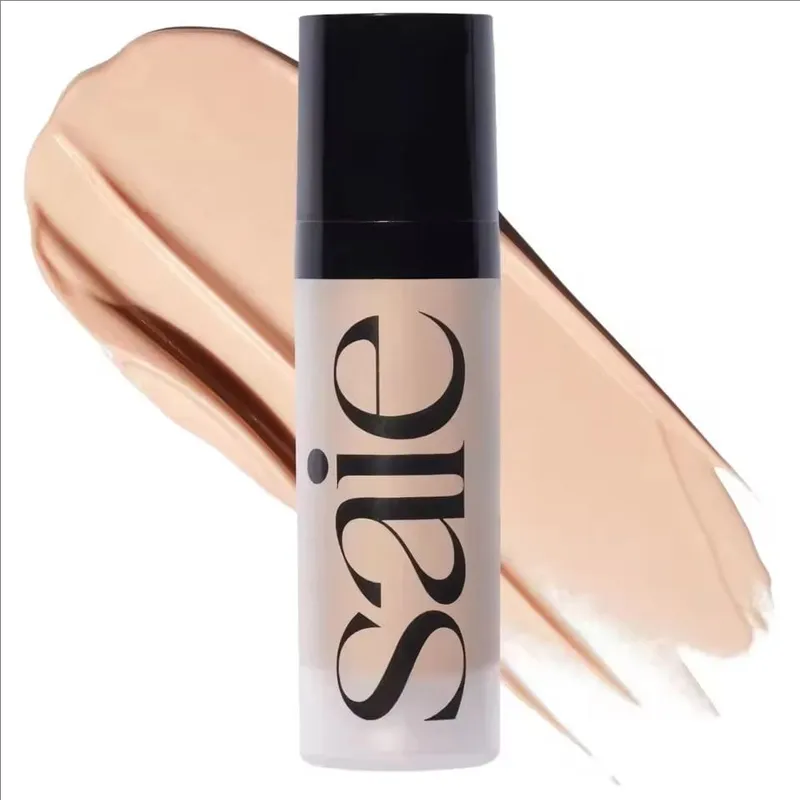 Saie 4-Colors Liquid Blush CHILLY SPICY Highlighter Sunglow Contouring Shimmer Powder Γρήγορη ξήρανση, μη κολλώδης φυσική υφή