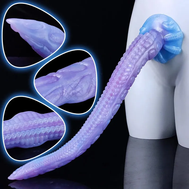 Μέγεθος XL Super Long Octopus Dildo Fantasy Dildo με βεντούζα πλοκάμι σιλικόνης Πρωκτικό παιχνίδι σεξ για γυναίκες Ανδρικό μασάζ πρωκτού και σημείου G