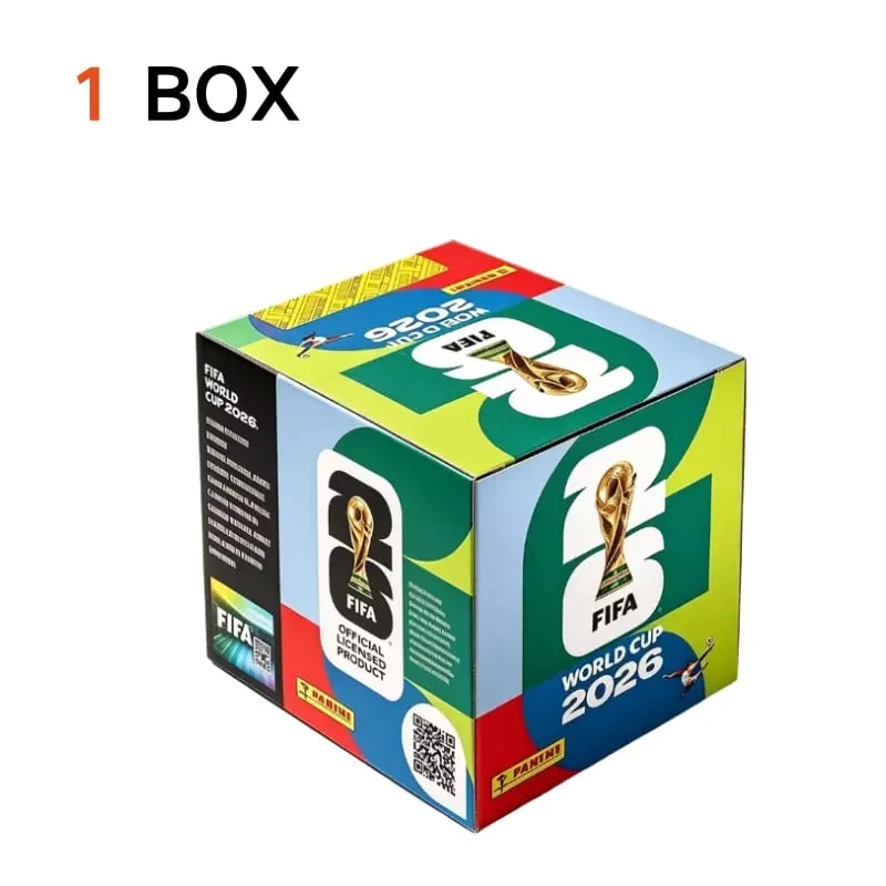 Panini FIFA World Cup 2026 תיבת מדבקות אטומה תיבת תחביבים מדבקות כדורגל לאספנות עבור אוסף אלבומים מאוורר כדורגל