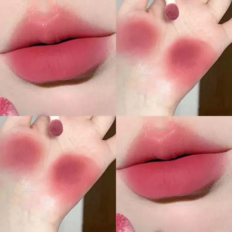 Mousse Velvet Matte Lip Tint Sponge Tip Design Creamy Non-Dry Texture Soft Foggy Finish for Natural Daily Lip Makeup — image 12