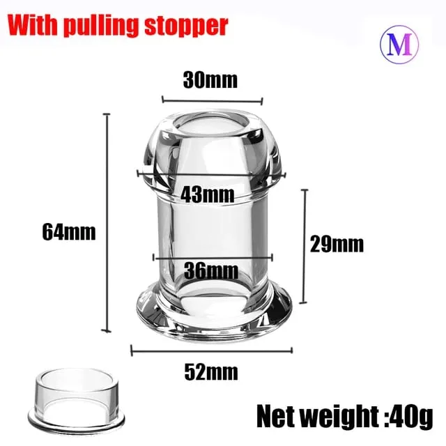 Hollow Anal Plug With Stopper Vagina Anus Dilator Speculum Expander Buttplug Prostate Massage Sex Toys For Women Men Gay