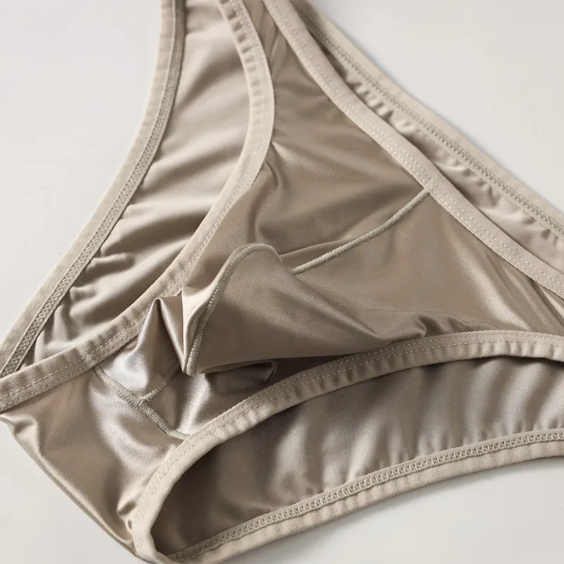 Men's Sexy Briefs Ultra-thin Breathable Soft Underwear Low Waist U Convex Cuecas Panties — image 15