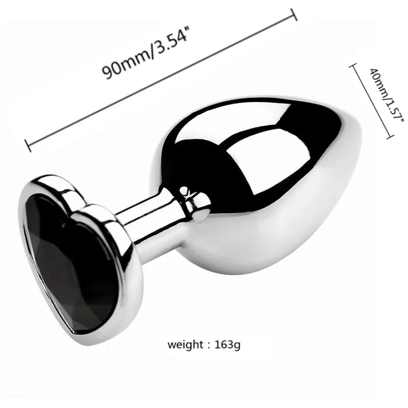 3 Sizes Metal Anal Plug Jewelry Base Beginner To Expert Butt Plug Tail Female Male Adult Toys Dildos Adult Sex Toys Couples — image 20