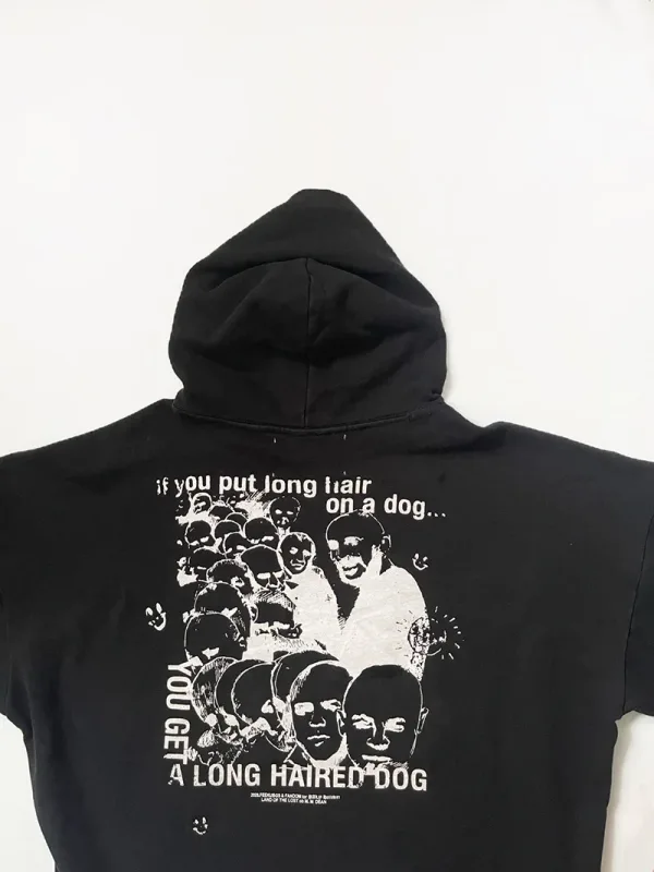 Nouveau surdimensionné PALY sweat à capuche pour homme femme lavé noir endommagé meilleure qualité décontracté Vintage Cardigan Zip sweats — image 35