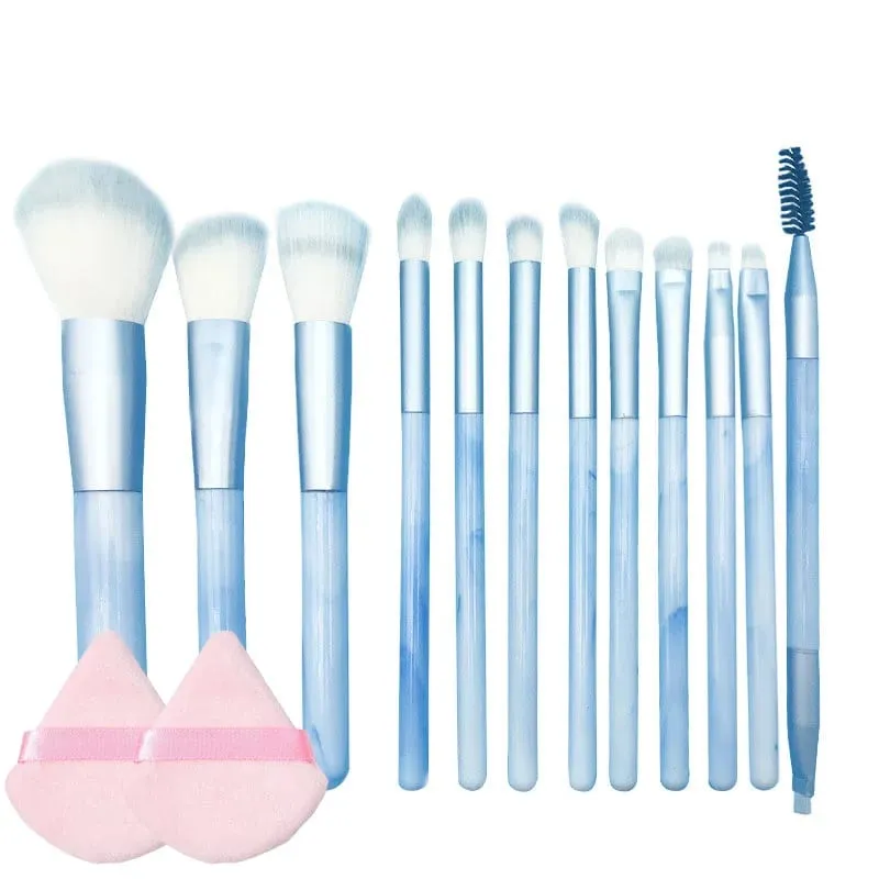 10/14 Stuks Make-Up Kwasten Set Oogschaduw Foundation Vrouwen Cosmetische Losse Poeder Blush Super Zachte Blending Make Up Borstel beauty Tool