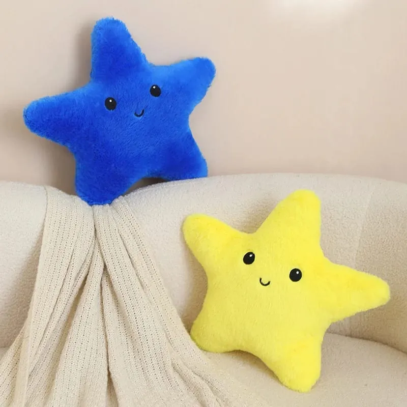 35/40 εκατοστά Starfish Star βελούδινο μαξιλάρι γεμιστό χαμόγελο Happy Sky μαξιλάρι πολύχρωμο μαξιλάρι ντεκόρ για καρέκλα καναπέ πίσω υποστήριξη δώρο