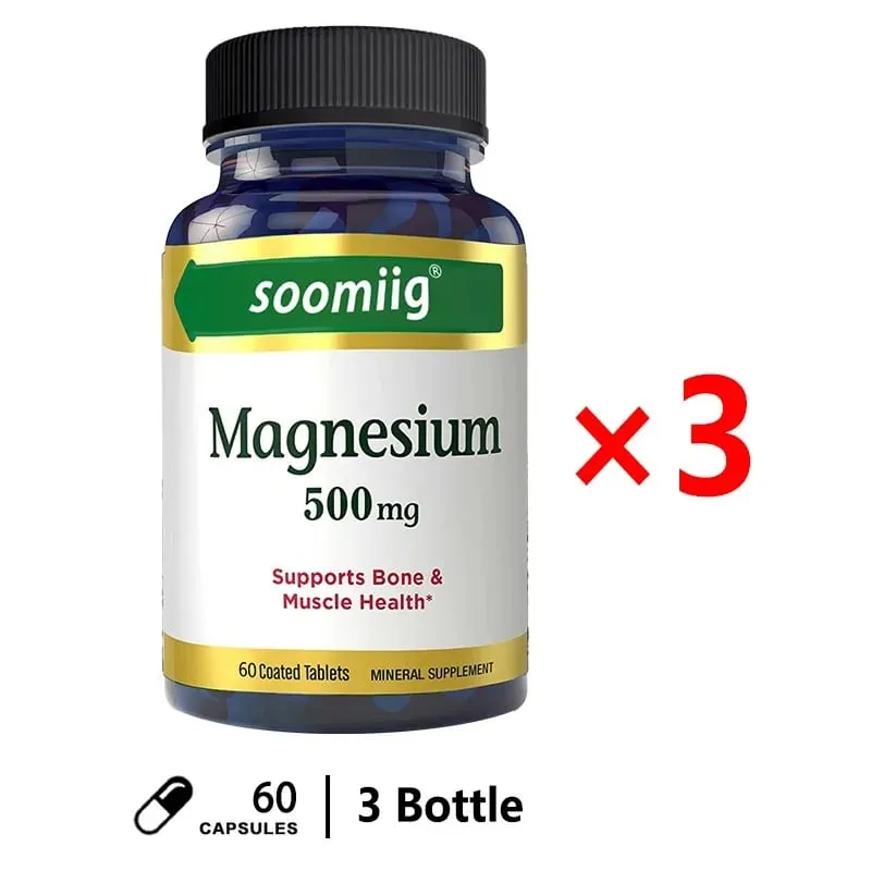 Soomiig Magnesium Oxide 500 Mg מפעיל את הפעילות של אנזימים מרובים ומקדם בריאות העצם