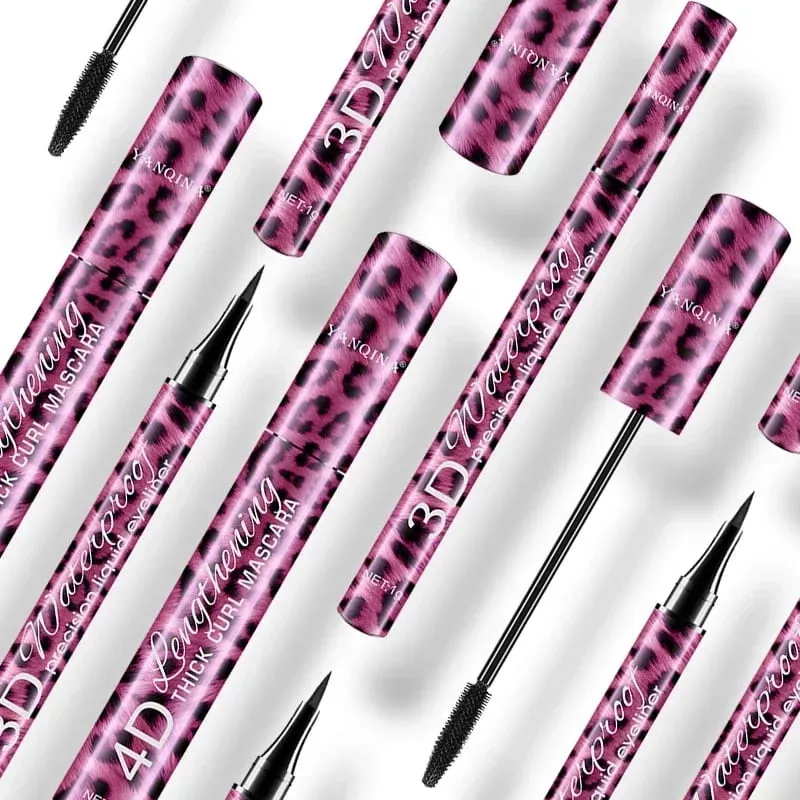 Liquid Eyeliner Pencil+4D Αδιάβροχο Σετ Μάσκαρα Cosmetics Eye Liner Μάσκαρα χοντρή μπούκλα Μολύβι φρυδιών Μακιγιάζ ματιών — image 6