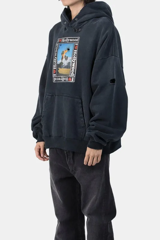 Nouveau surdimensionné PALY sweat à capuche pour homme femme lavé noir endommagé meilleure qualité décontracté Vintage Cardigan Zip sweats — image 12