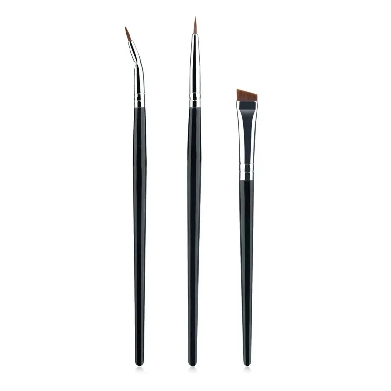 3Pcs Combination Detail Brushes Ultra-thin Lip Line Eye Line Brush Concealer Brush Eye Brow Contour Lower Eyelid Makeup Brushes — image 9