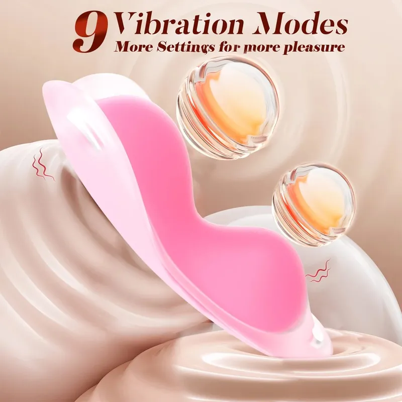 Ασύρματο χειριστήριο Wearable Panty 9 Vibrator Ultra Soft Pure Silicone Sex Toy for Women Clitoral Clitoral Stimulator Σεξουαλικά παιχνίδια