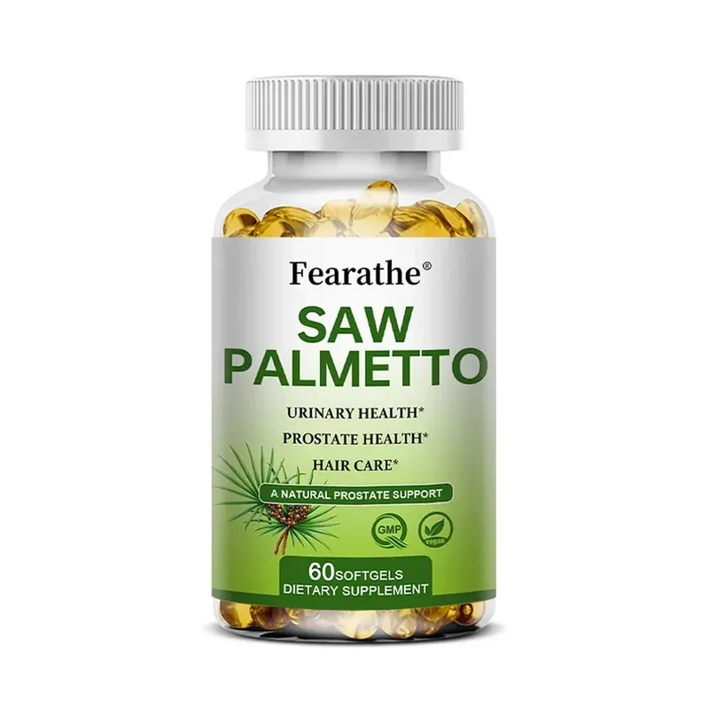 Saw Palmetto Prostate Health Supplement Promote Urary Tract Function 500mg ανά μερίδα - Vegan κάψουλες χωρίς ΓΤΟ