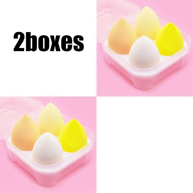 4/8/16 τμχ Σετ καλλυντικών σφολιάτας Beauty Egg Wet and Dry Dual-use Egg Makeup Foundation Sponge Air Cushion Puff Soft Makeup Tools
