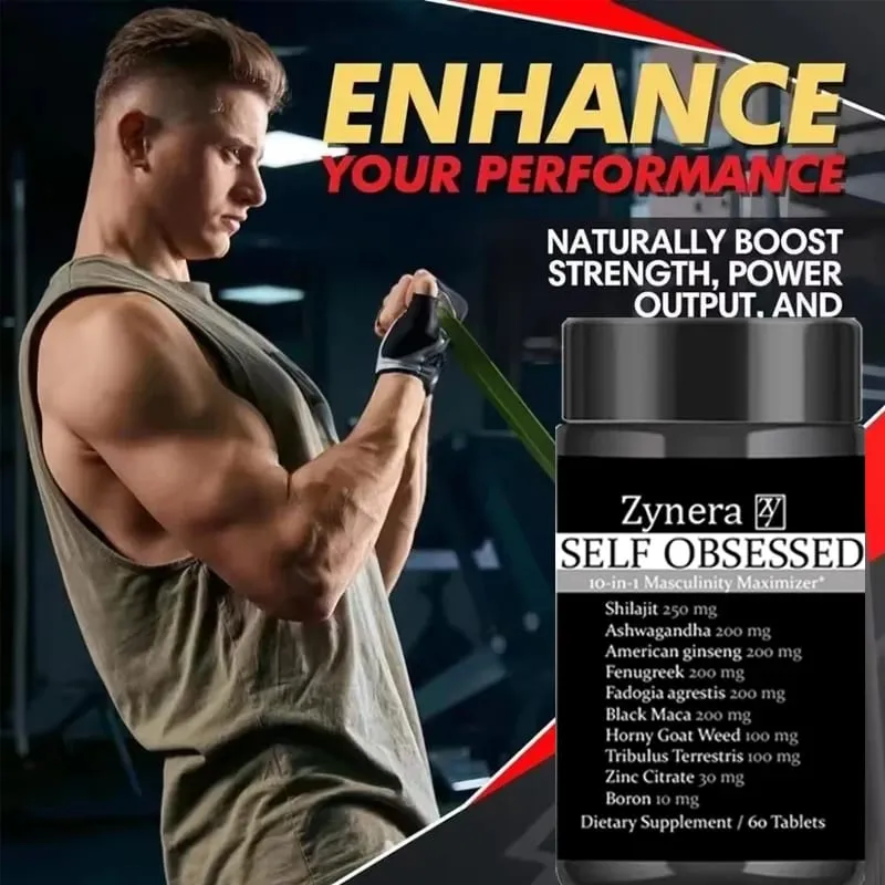 Ashwagandha Shilajit Maca Tablet Pen-is Supplement Anti-oxidation Immunity E-rection Capsules for Men