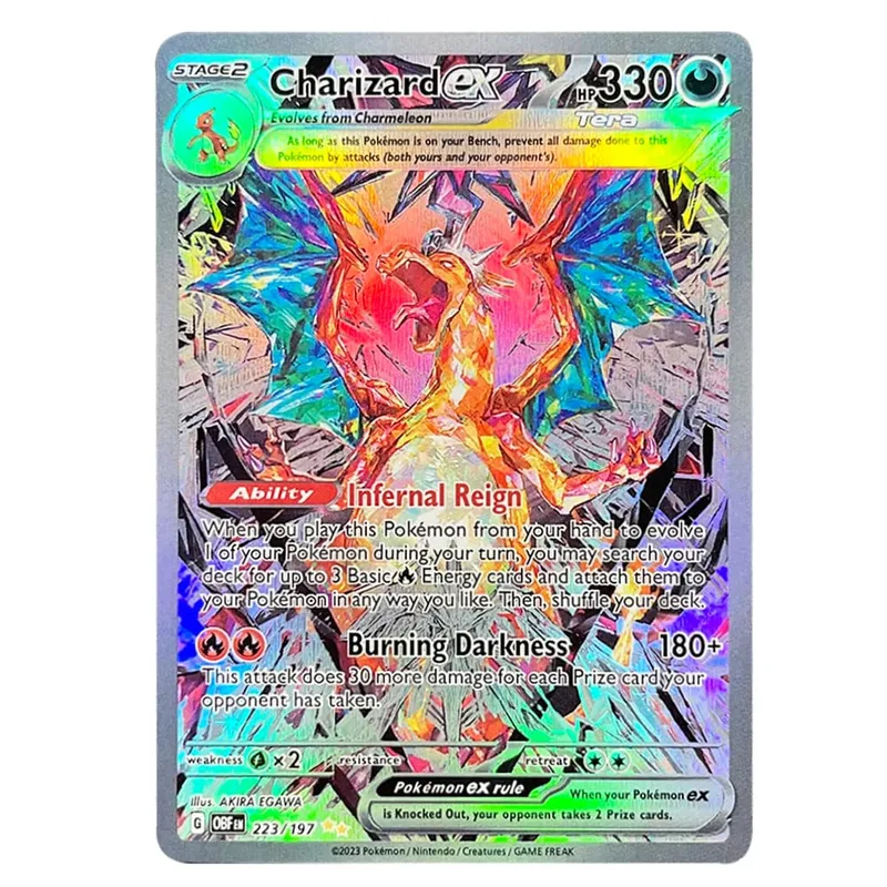 כרטיסי PKM הולוגרפי Charizard Ex GX Rainbow Blastoise VMAX Darkrai VSTAR תחביבים אוסף נדיר כרטיסי קרב צעצועים מתנות