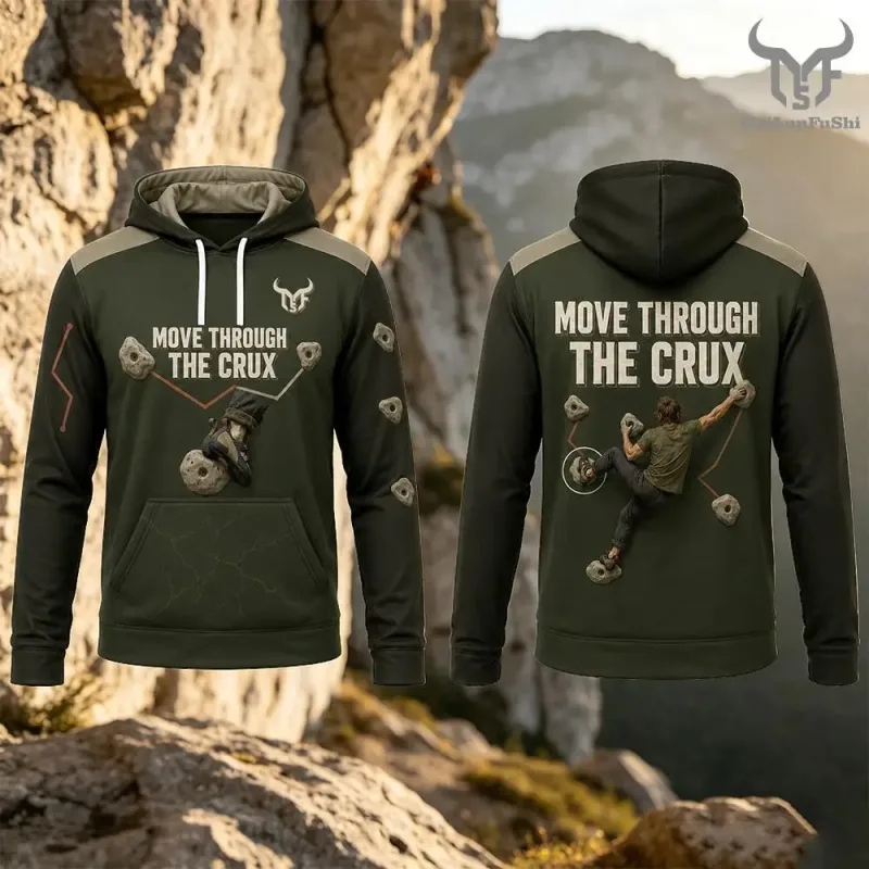 Bouldering Sport Grappling Point Print Hoodie Men's And Women's Outdoor Sport Pullover Autumn Casual Training Sports Sweatshirt β image 8