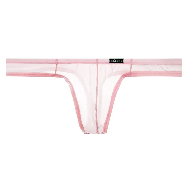Ultra Thin Sheer Briefs Men Underwear Cooling Knickers Low Rise Bulge Pouch Underpants Soft Mesh Panties Male Thong Pants
