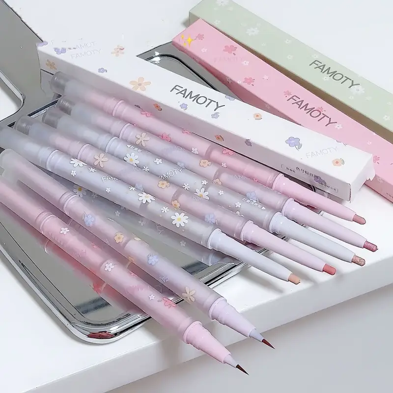 Double Head Aegyo Sal Eyeliner Liquid Pababa Sa Shadow Pencil Eye Highlighting Eyeshadow Stick Natural Big Eye Makeup Gel Pen
