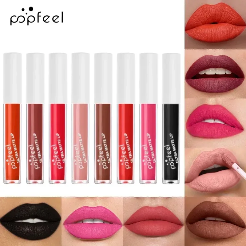 Punk Matte Zwarte Vloeibare Lipstick Waterdichte Langdurige Party Lipgloss Persoonlijk Fluwelen Naakt Lip Tint Halloween Lippen Make-up — image 4