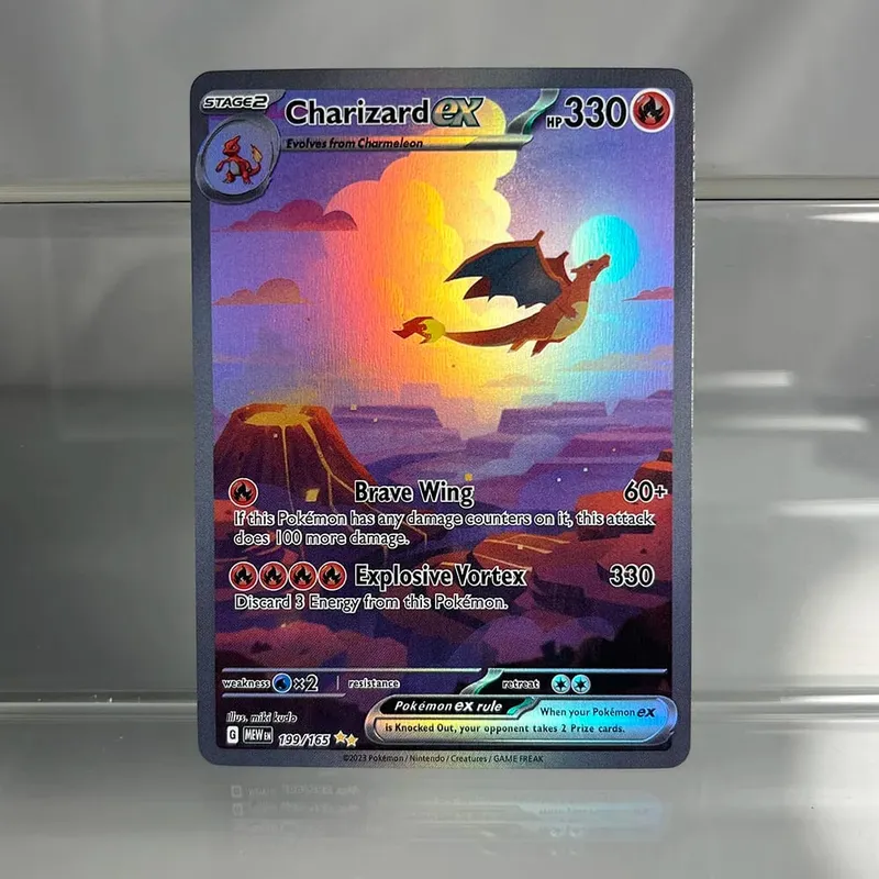 Foil PKM Single Cards Pikachu Charizard EX Bubble Mew Game Rare Collection Κάρτες PTCG Rainbow Proxy — image 11