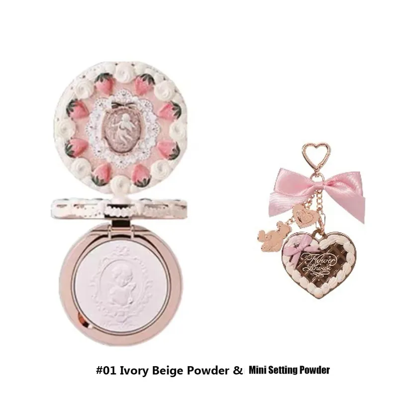 Flower Knows Strawberry Cupid Collection Makeup Set Pressed Powder Solid Perfume Makeup Kit for Women Full Kit Teenagers Make up — image 12