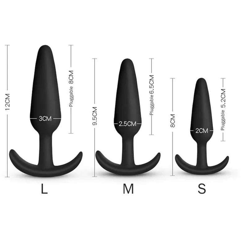 T Shape אנאלי תקע 3 גדלים רך סיליקון Butt Plug Stimulator אנאלי צעצועי מין לעיסוי ערמונית דילדו לנשים גברים צעצועי מין למבוגרים