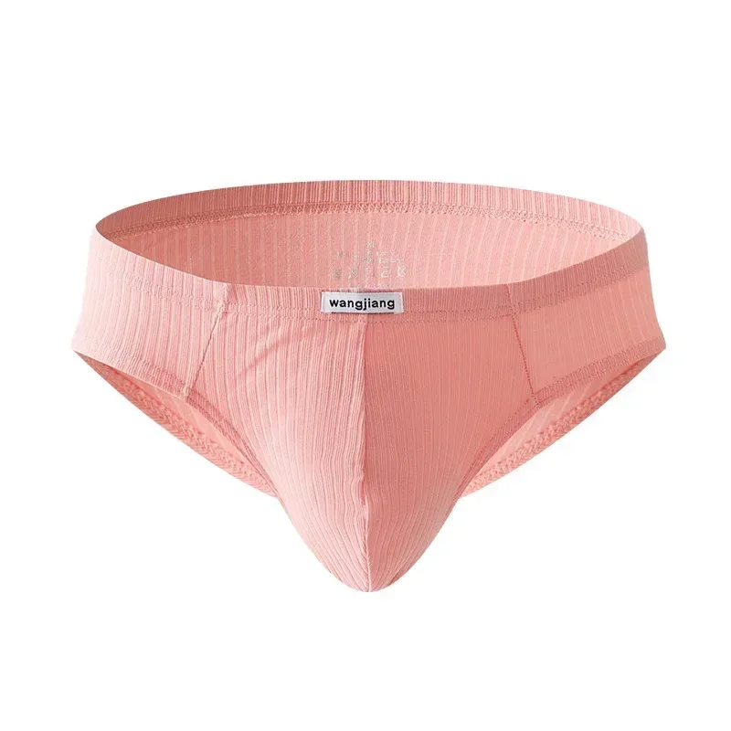 Men's Ribbed Cotton Separate Pouch Briefs Breathable Low Rise Soft Stretch Underwear Panties 1PC — image 30