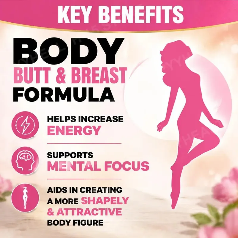 A Docteat Body Butt & Breast Formula kapszula kreatin és tejsavó 60 kapszula segítségével növeli az energiát és támogatja a mentális összpontosítást