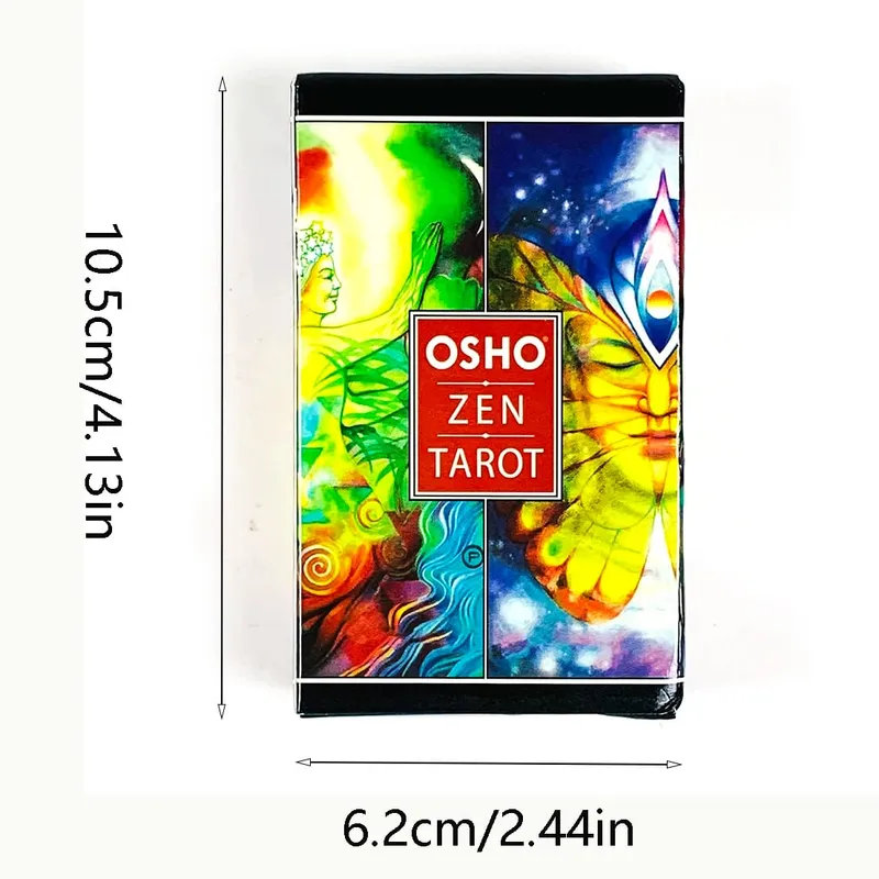 Osho Zen Tarot Cards 79Pcs English Version Divination Board Game Cards Game – Mindfulness & Meditation Deck for Spiritual Growth