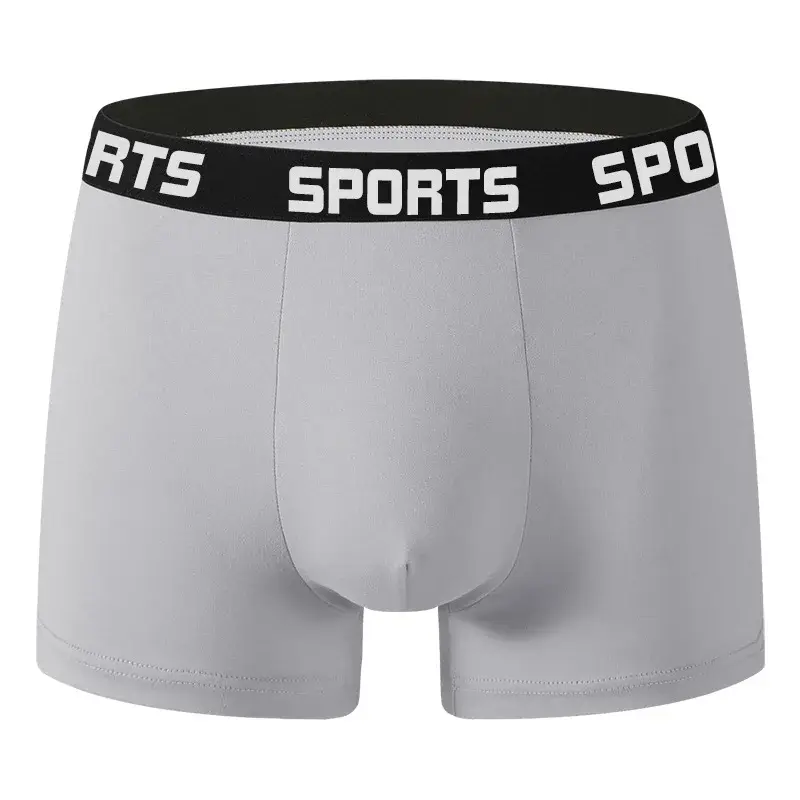 10PCS/Pack Men SPORTS Boxer Shorts Underwear Comfort Trend Panties Man Simple Breathable Underpants Sexy Male Intimate Panties — image 7