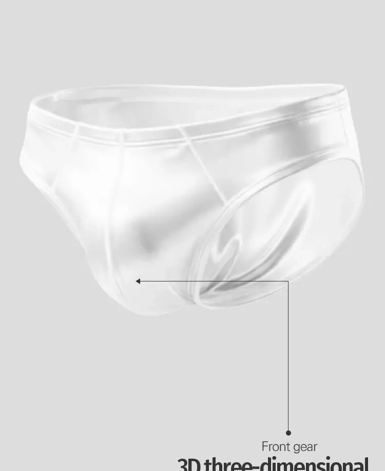 1/3Pcs Satin Nylon Men's Briefs Skin-friendly Breathable Mens Underwear Panties Large Crotch Pouch Man Bikini Underpants Briefs