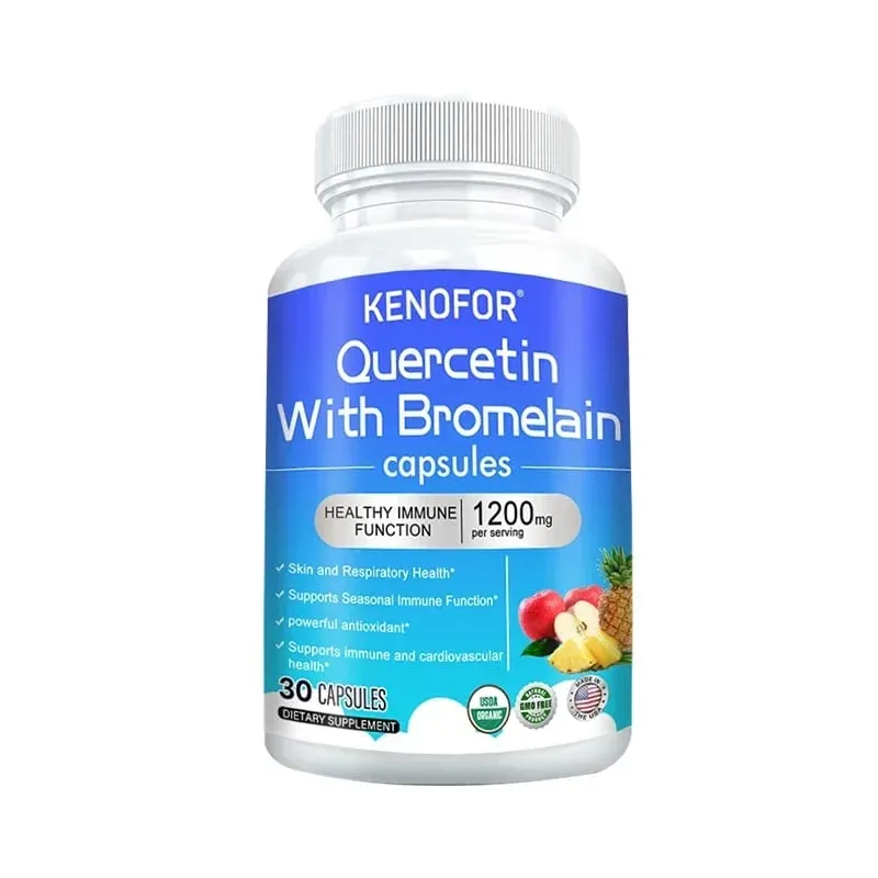 Bromelain Capsules- with Quercetin Zinc Extract Improves Digestion Joint Health Nutrient Absorption Immune Support — image 9