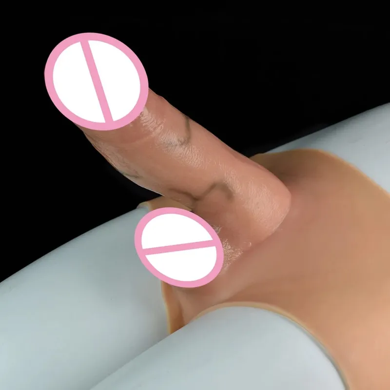Silicone Strapon Lifelike Dildo Παντελόνι Φορητό συμπαγές μεγάλο πέος σεξ παιχνίδια για γυναίκες Λεσβίες Σεξ Ζευγάρι — image 2