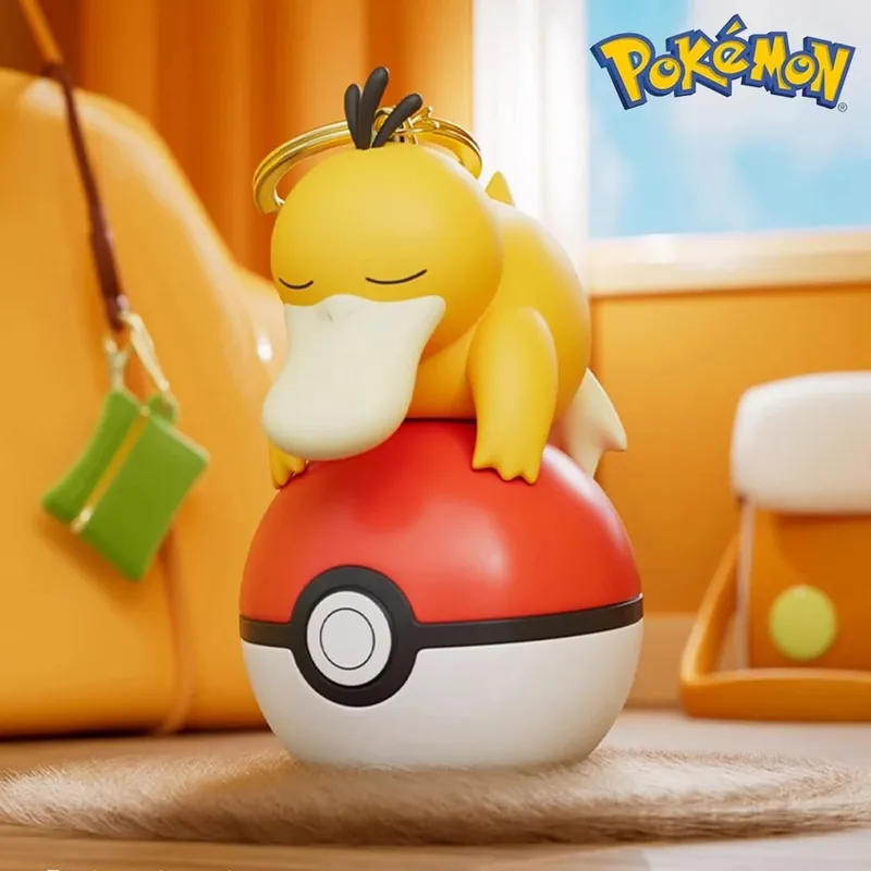 Pokemon Cute Glowing Series Charm PokeBall Keychain Model Doll Pikachu Piplup Bulbasaur Action Figure Δώρο αξεσουάρ τσάντα κινουμένων σχεδίων