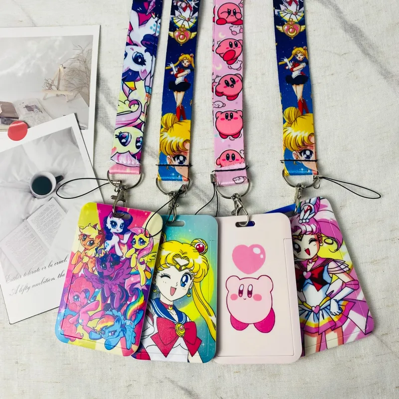 أنيمي الاعتماد شارة حامل Kawaii حاملي بطاقات مترو الانفاق ميني طالب الحرم الجامعي الحبل بطاقات حامل اكسسوارات الهدايا — image 2