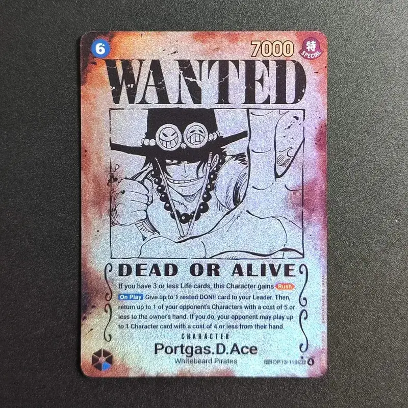 Proxy ONE PIECE CARD Luffy Shanks ACE Roger Teach Kaido כרטיס דמות מבוקש אומנות חלופית אוסף כרטיסי אנימה