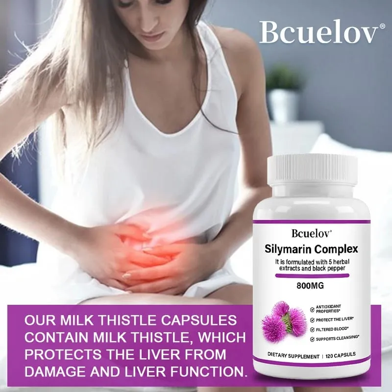 Dandelion + Milk Thistle Liver Detoxification and Purification Rich in Antioxidants Supports Digestive Health – 120 Capsules — image 4