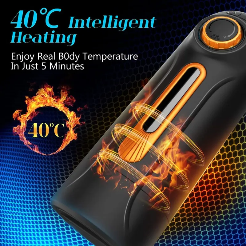 6 in1 Automatic Telescopic Sucking Vibration Masturbators For Men Pussy Vaginas For Men Real Blowjob Sex Toys For Men