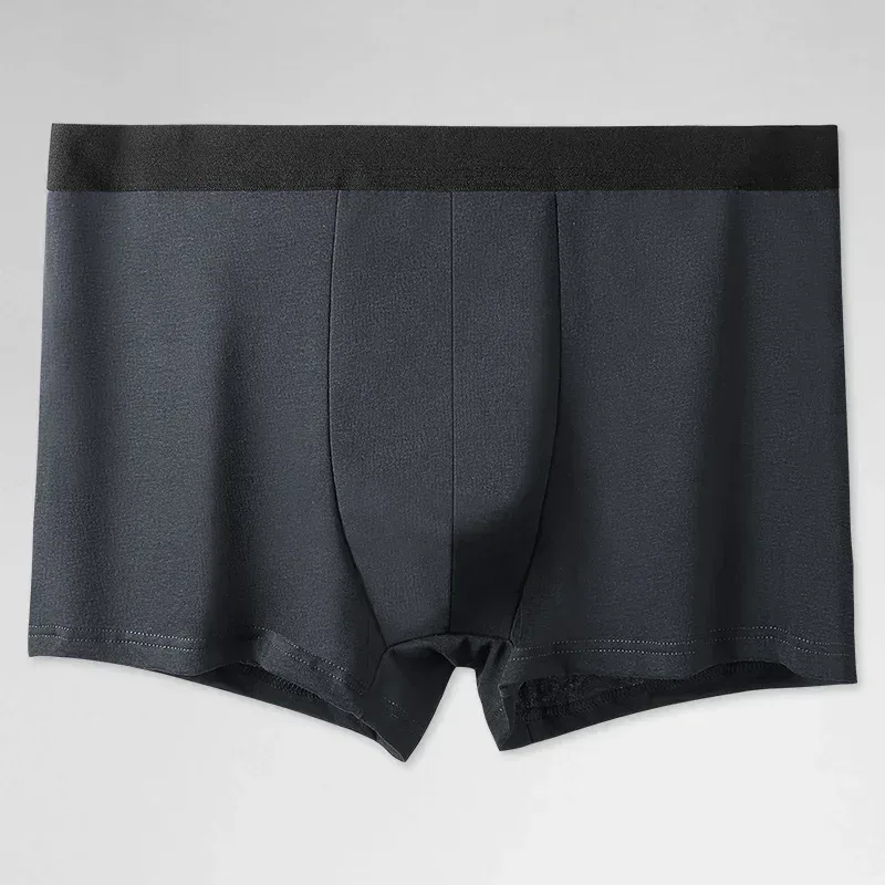 3PCS Pure Cotton Men's Underwear, Men's Boxer Briefs, Youth Pure Color Mid-Waist Boxer Briefs, Breathable Cotton Factory — image 24