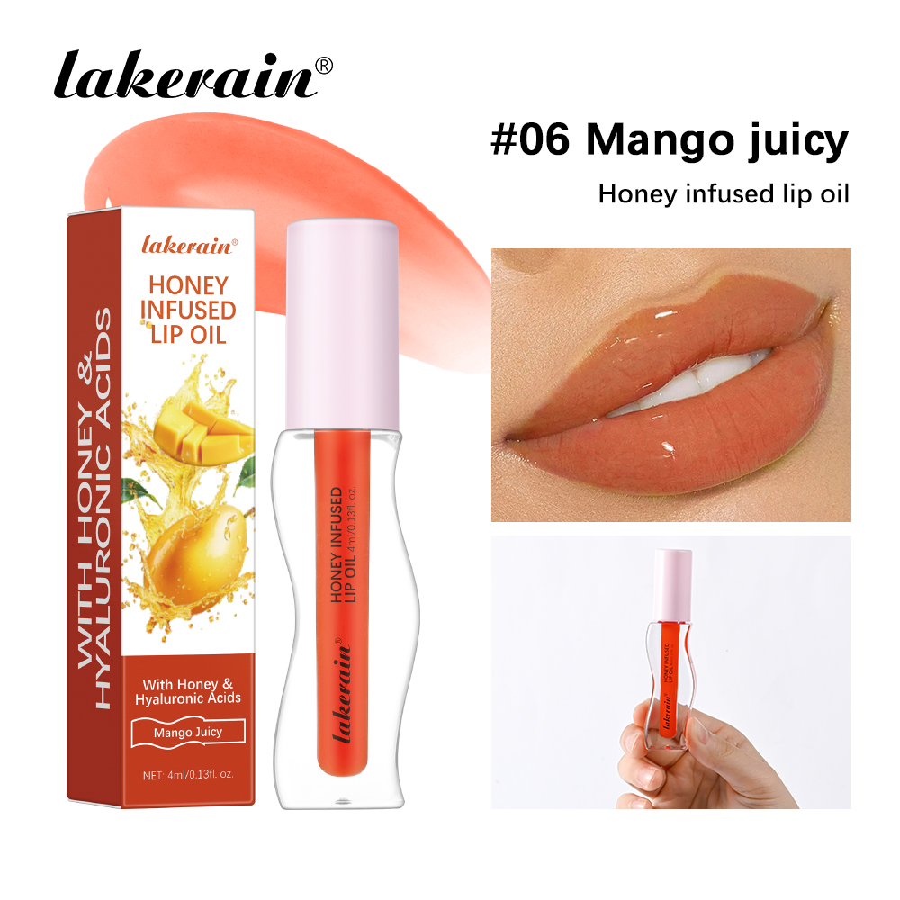 Crystal Fruit Honey Essence Lip Oil Sexy Plump Lip Jelly Strawberry Tinted Lip Liquid Waterproof Moisturize Oil Lipgloss Makeup — image 12