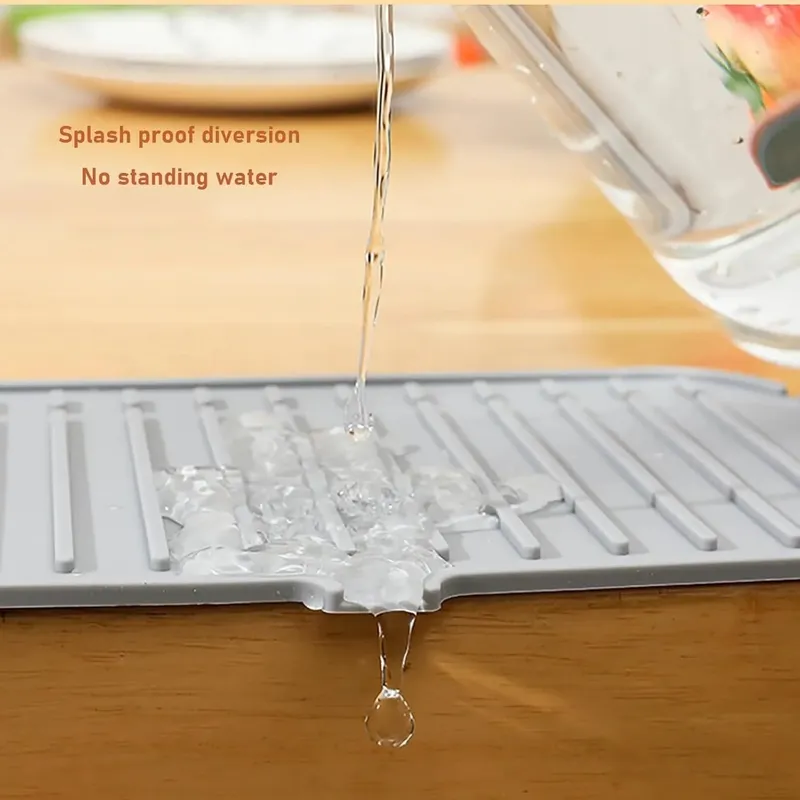 Βρύση κουζίνας Splash Pad σιλικόνης νεροχύτης Baucet Splash Guard Mat σφουγγάρι πάγκου αποστράγγισης Πάγκος προστασίας για συσκευές μπάνιου κουζίνας
