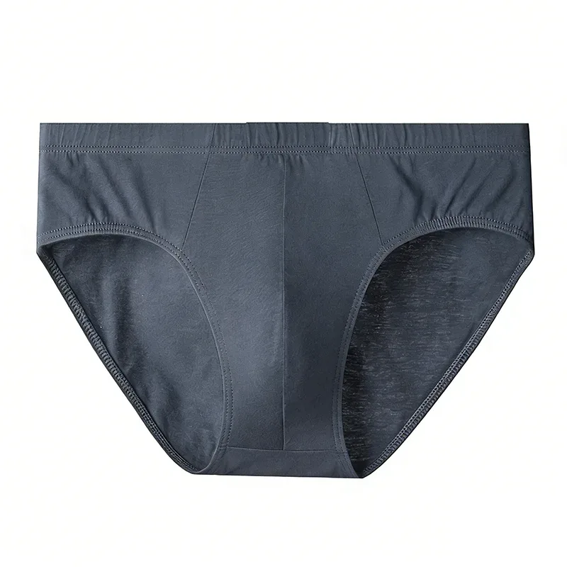 5Pcs Random Color Men's 100% Cotton Breathable Briefs Comfortable Male Underwear Lingerie Sexy Elastic Panties Underpants