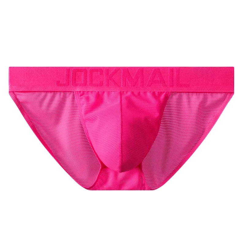 Jockmail Mans Underwear Gay Brief Nylon Mesh Sexy Low Waist Ropa Interior Hombre Letter Embroidery Sissy Panties Male Lingerie — image 38