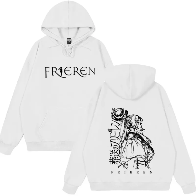 Anime Frieren: au-delà de la fin du voyage sweat à capuche pour hommes femmes vêtements mode polaire sweats hiver mode drôle Style vêtements