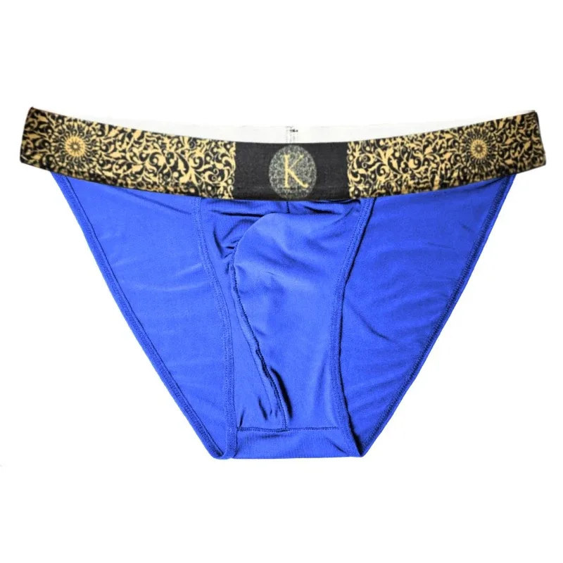 Men's Low Rise Semi-Sheer Bikini Style Men Underpants Stretch Waist, Cool Silky High Cut Briefs Suitable for Sports Bodybuilding