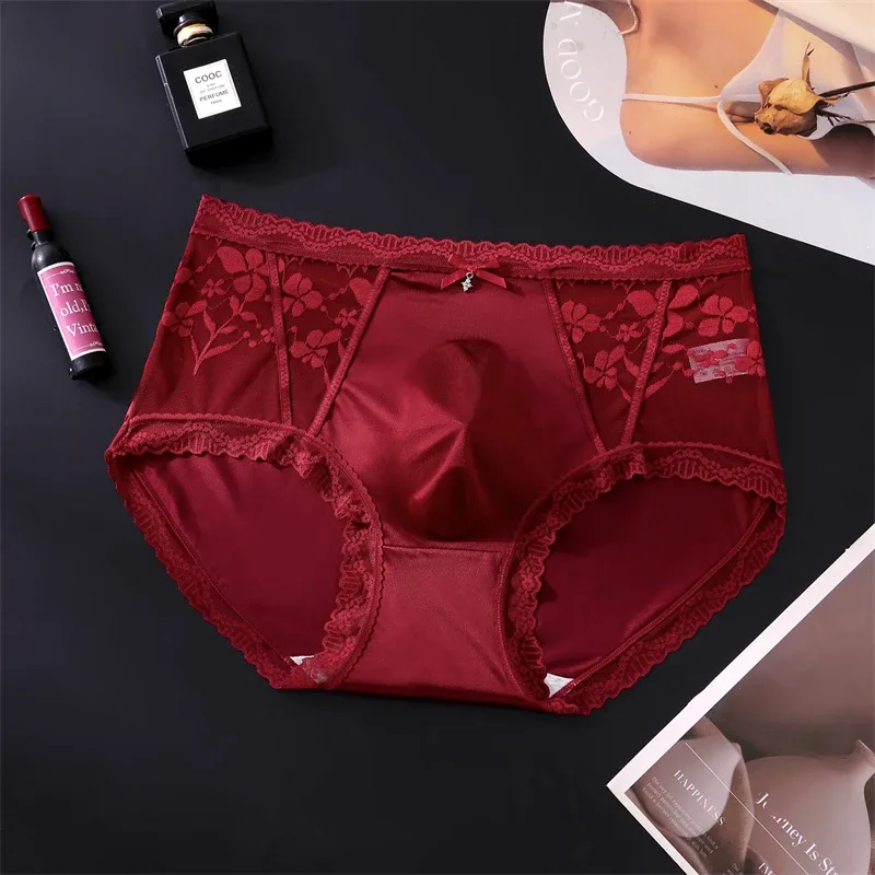 Adults 18 plus men's underwear Thin mesh calzoncillos hombre lace sexy lingeries for man seamless bare feel cuecas masculina — image 4