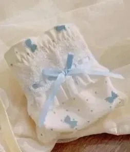 Nippon's Pure Desire Aranyos Princess stílusú vékony kupa melltartó szett Print Cute masnis melltartó Kényelmes csipke fehérnemű Fehérnemű Gothic — image 10